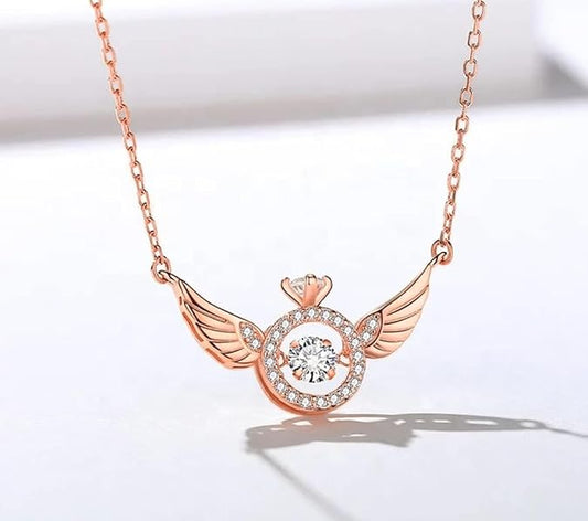 Seraphina Angel Rose Gold Chain - Tarnish Resistant