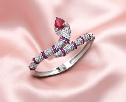 Serpentina Royale AD Bracelet | Bold Statement CZ Jewellery