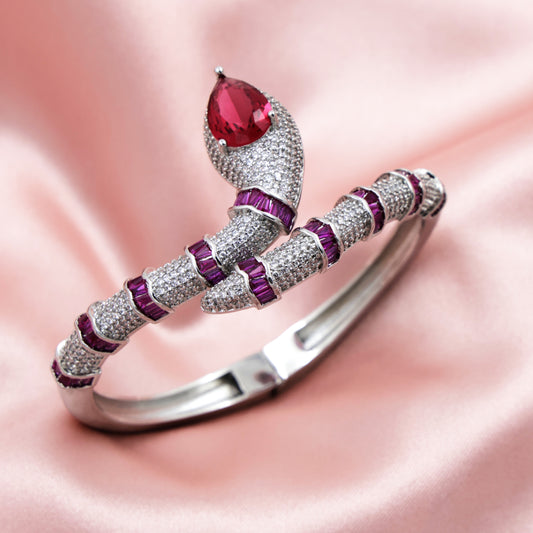 Serpentina Royale AD Bracelet | Bold Statement CZ Jewellery