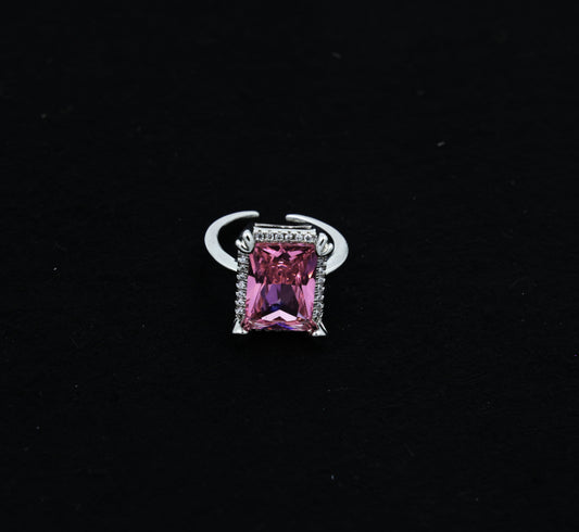 💗 Pink Ice Solitaire Ring