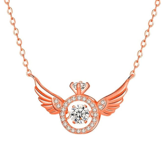 Seraphina Angel Rose Gold Chain - Tarnish Resistant