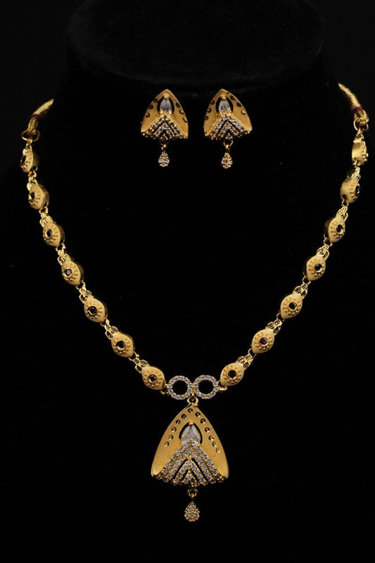 Zaira Bloom CZ Necklace Set