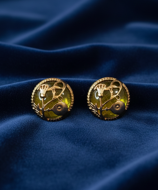 ✨Verdant Glow Stud Earrings