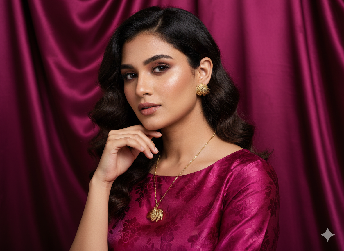 Celeste Twirl Pendant Set