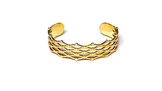 Celeste Lattice Cuff – Tarnish-Resistant
