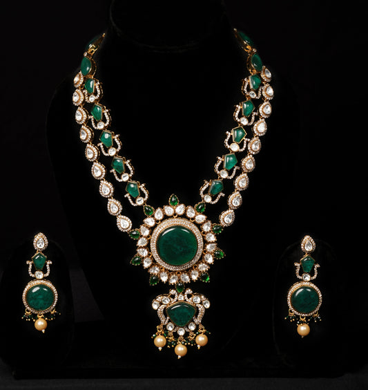 Elara Royale Polki Kundan Necklace Set