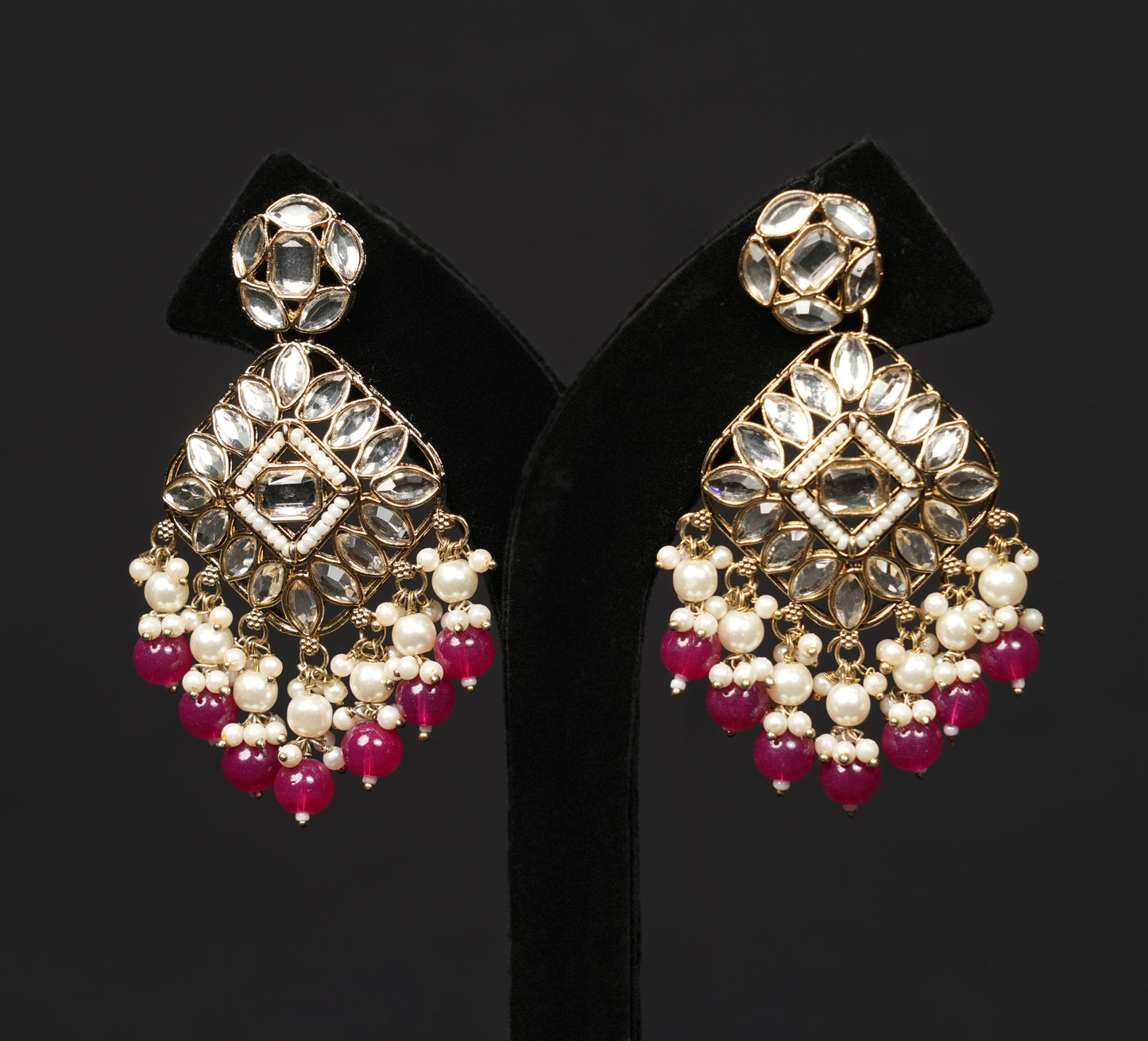 Crimson Majesty Kundan Bridal Set