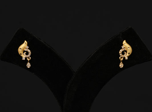 Elegant Gold-Plated Necklace Set with Intricate CZ Stonework