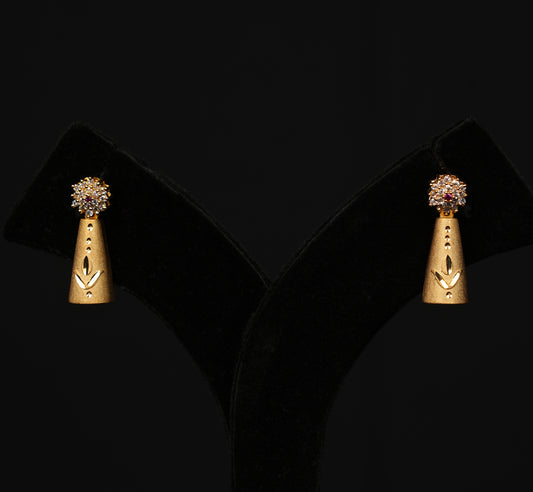 Elegant Forming Gold Geometric Necklace , Earrings Set