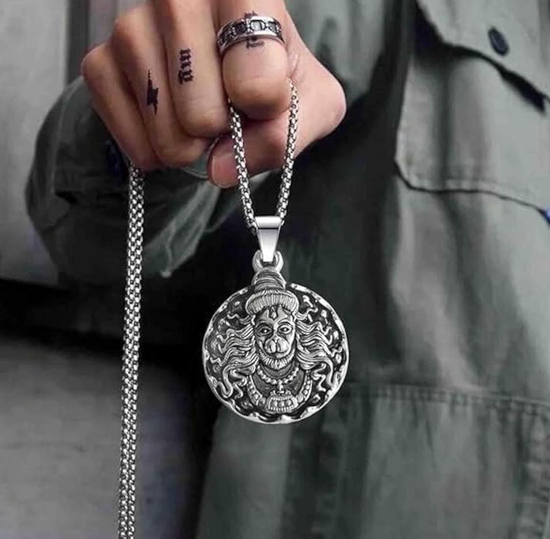 Fierce Lord Narasimha Pendant - Antique Finish