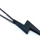 ⚡ Lightning Bolt Pendant Necklace – Bold. Minimal - (Black colour - 1 item)