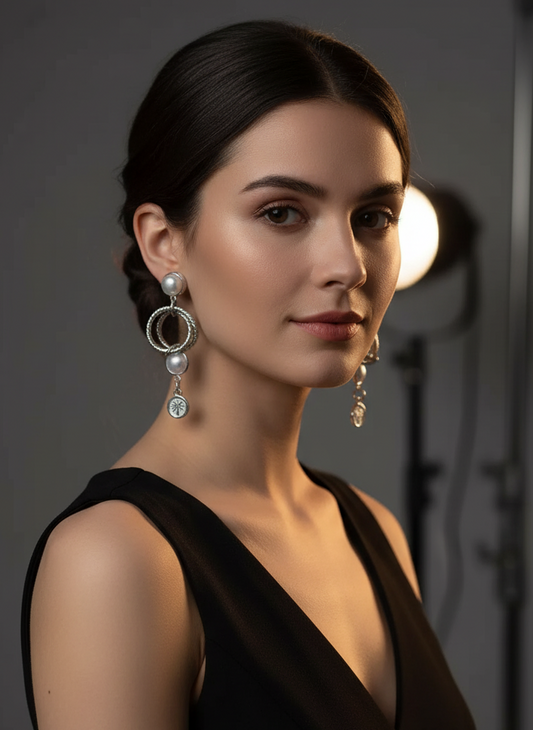 Palm Whisper Pearl Earrings