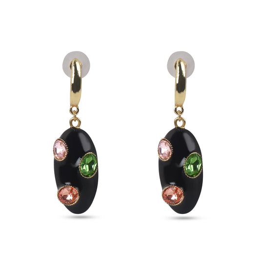Cosmo Noir Gem Drop Earrings