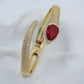 Regal Ruby Gold Bracelet – Timeless Elegance, Tarnish-Resistant