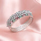 Celeste Floral CZ Bracelet | Pastel Pink & Green AD Bracelet