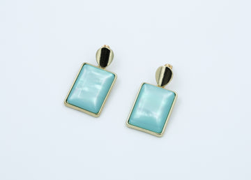 Emerald Luxe Drop Earrings - Anti-tarnish