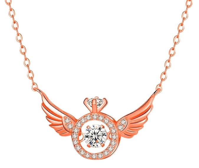 Seraphina Angel Rose Gold Chain - Tarnish Resistant