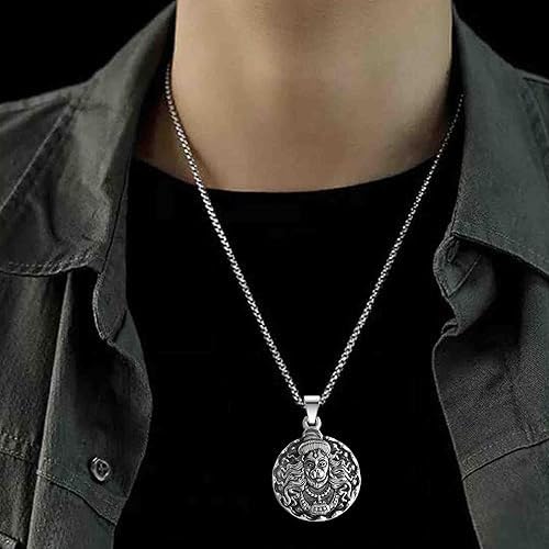 Fierce Lord Narasimha Pendant - Antique Finish