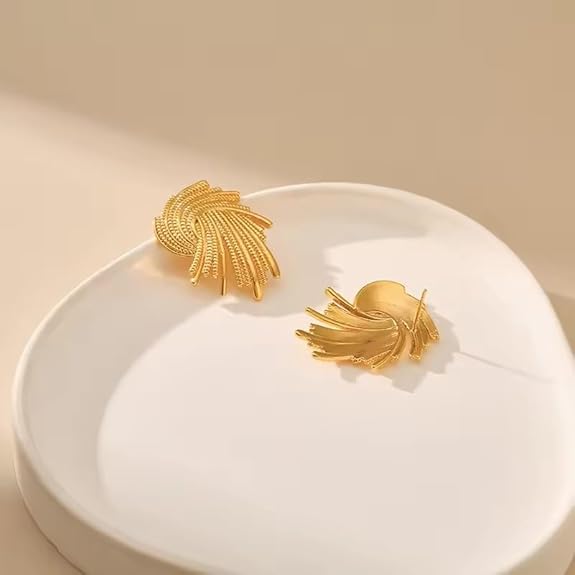 The Grand Auric Plume Studs- Earrings