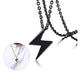 ⚡ Lightning Bolt Pendant Necklace – Bold. Minimal - (Black colour - 1 item)