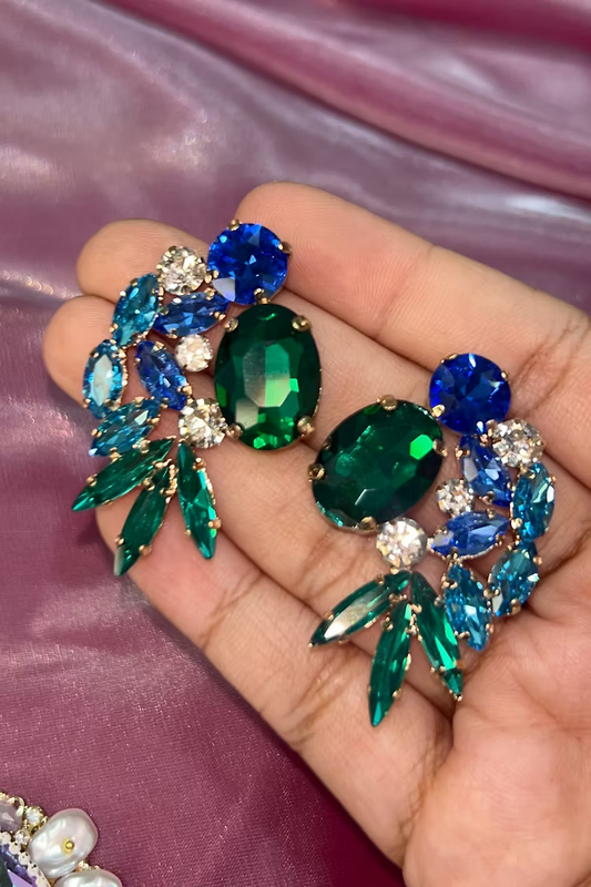 Aurora Bloom Multicolor Earrings - Anti-tarnish