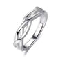 Couple Ring - Twilight Entwine Crystal Ring – Silver Elegance Series