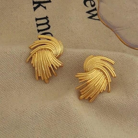 The Grand Auric Plume Studs- Earrings
