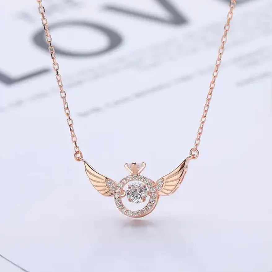 Seraphina Angel Rose Gold Chain - Tarnish Resistant