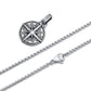 🧭 Compass Star Pendant Necklace – Bold, Directional Statement