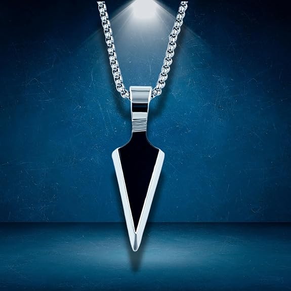 🗡️ Sleek Arrowhead Pendant Necklace – Precision. Power. Minimal Edge.
