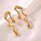 Liquid Gold Flow Earrings - Anti tarnish