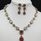 Rosette Royale Ruby Necklace Set - Victorian Polish