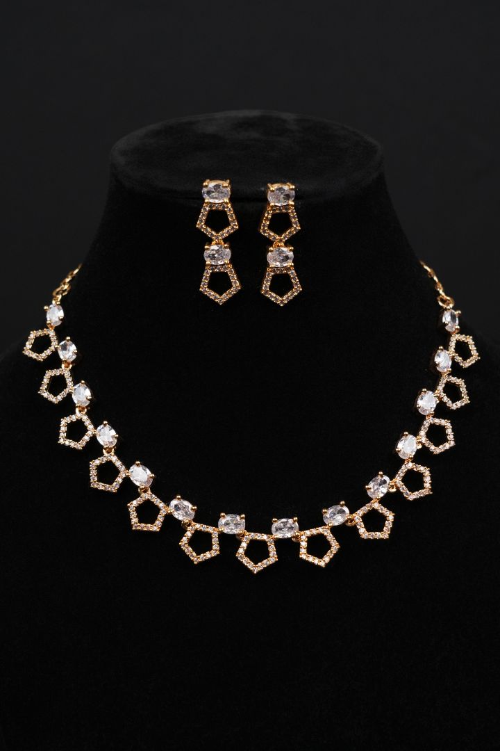 Golden Aura Necklace Set