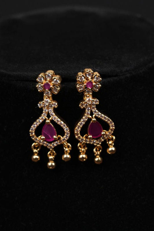 Ruby Gold Majesty Necklace Set