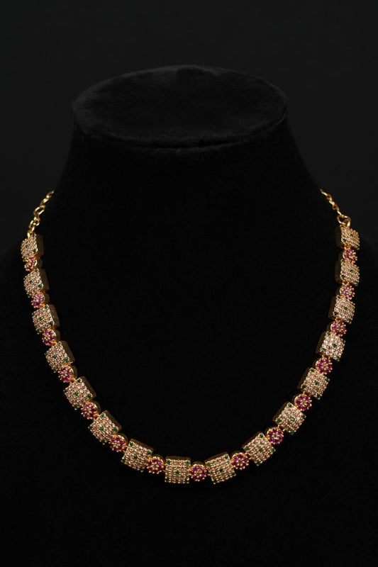 Ruby Emerald Gold Royale Set