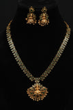 Antique Lakshmi Temple Necklace Set – Royal Heritage