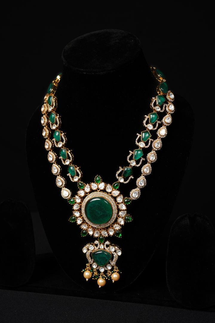 Elara Royale Polki Kundan Necklace Set