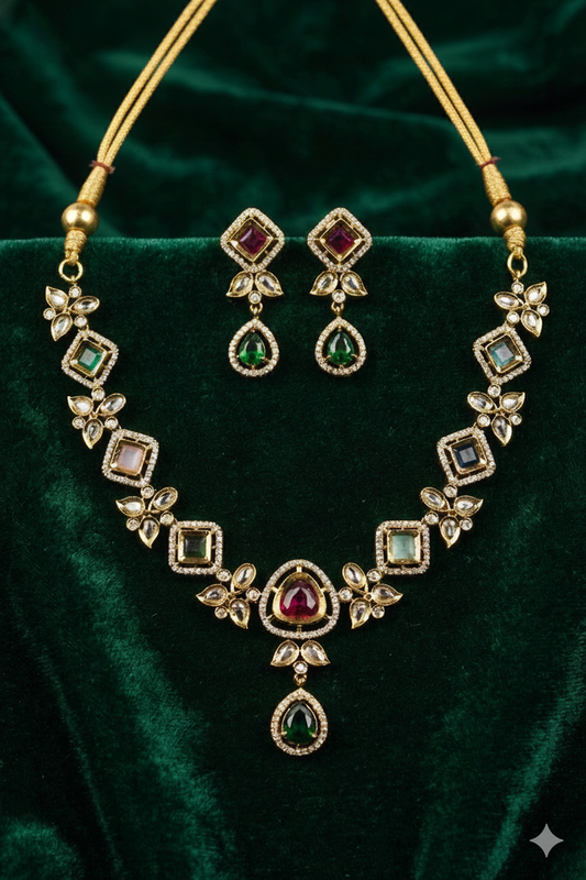 Zaira Royale CZ Necklace Set