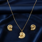 Aurelia Shell Gold-Tone Pendant Set