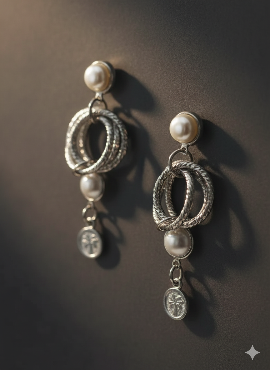 Palm Whisper Pearl Earrings