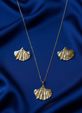 Elara Fan™ Gold-Tone Pendant Set