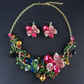 Enchanted Garden Statement Necklace & Earring Set