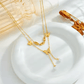 Elegant Gold Butterfly Layered Necklace - Anti-tarnish