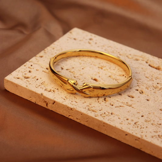 Gold Crossover Bracelet