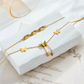 Elegant Gold Butterfly Layered Necklace - Anti-tarnish