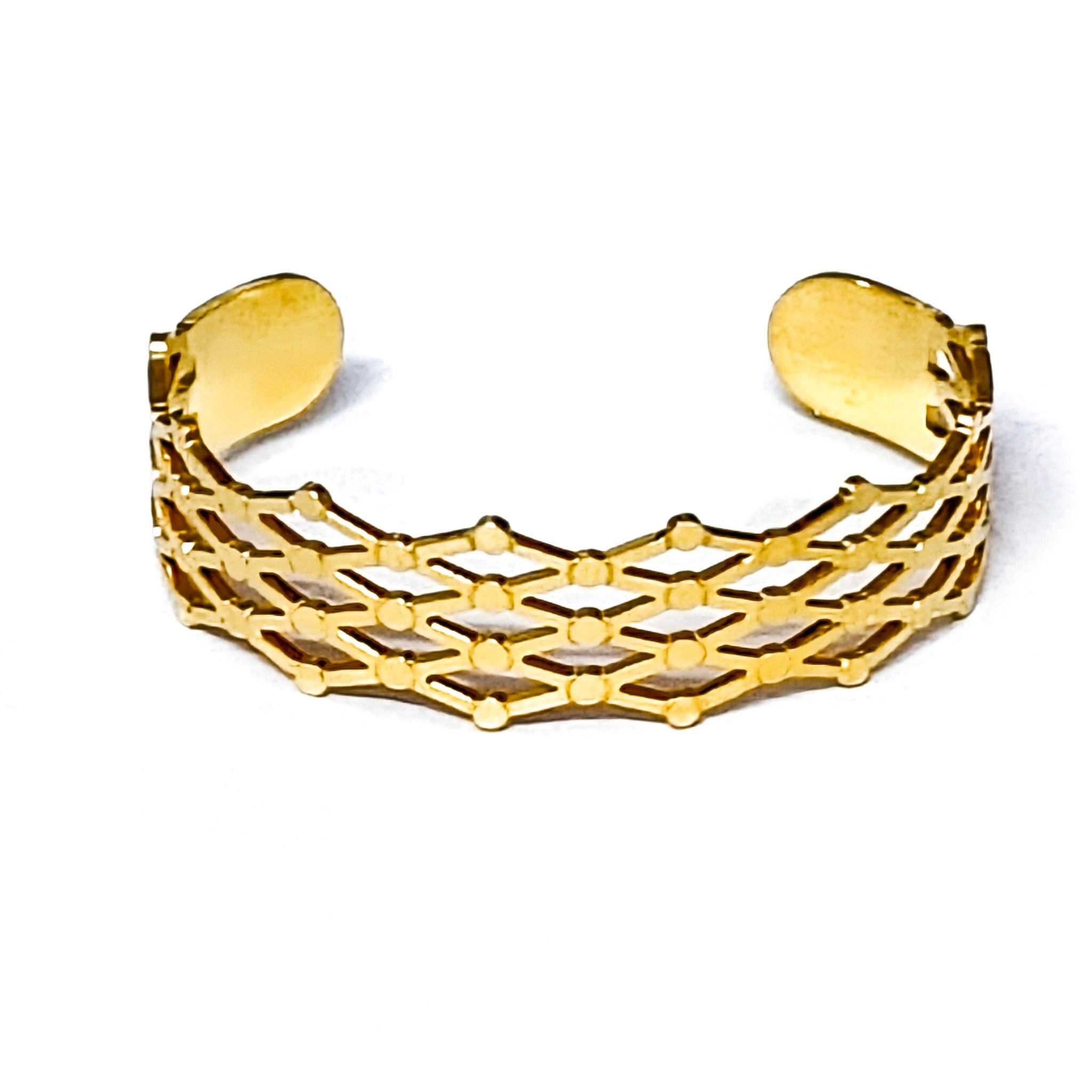 Celeste Lattice Cuff – Tarnish-Resistant