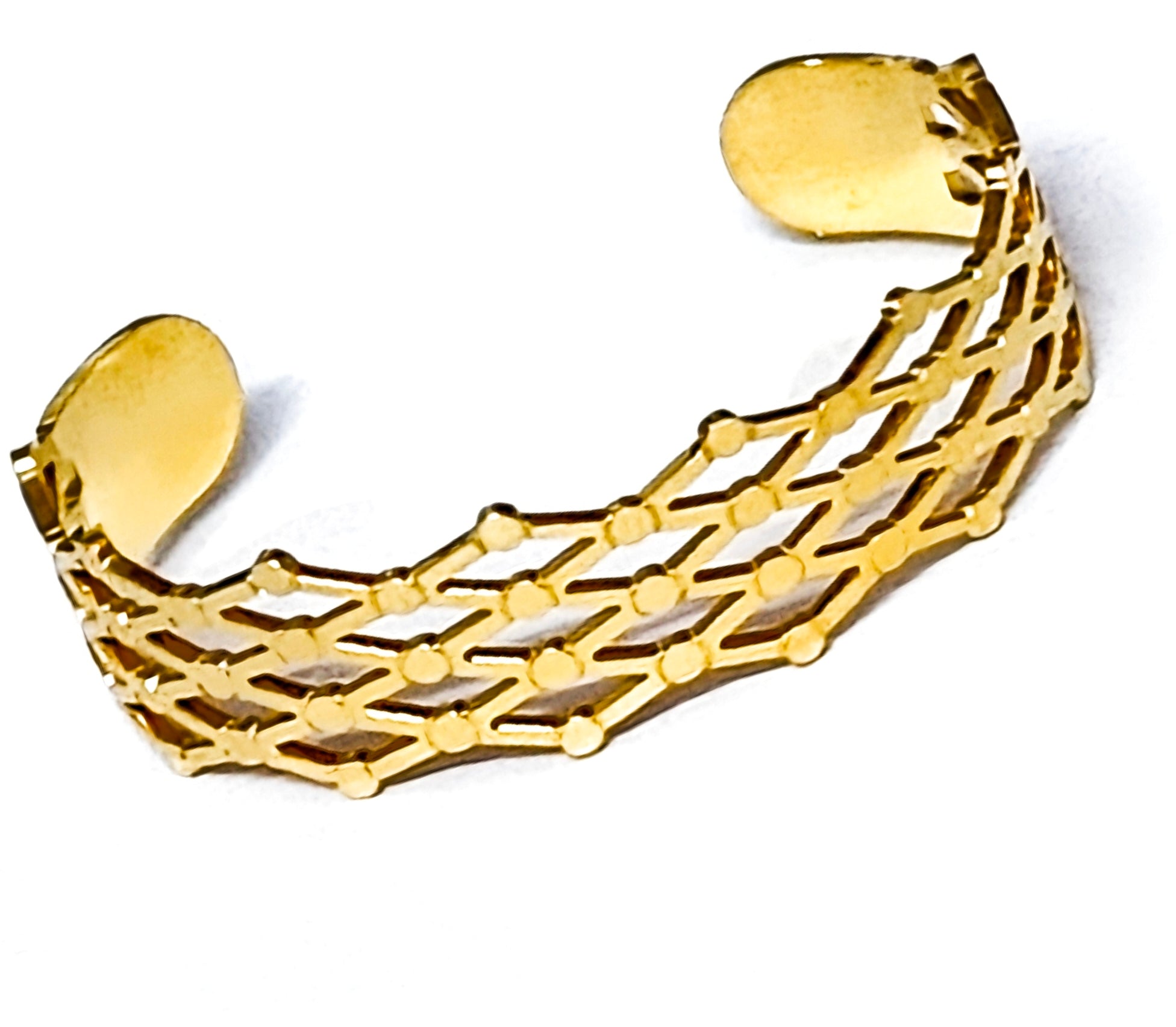 Celeste Lattice Cuff – Tarnish-Resistant