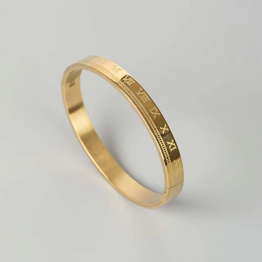 Eterna Roman Numeral Bracelet – Gold Plated | Anti tarnish