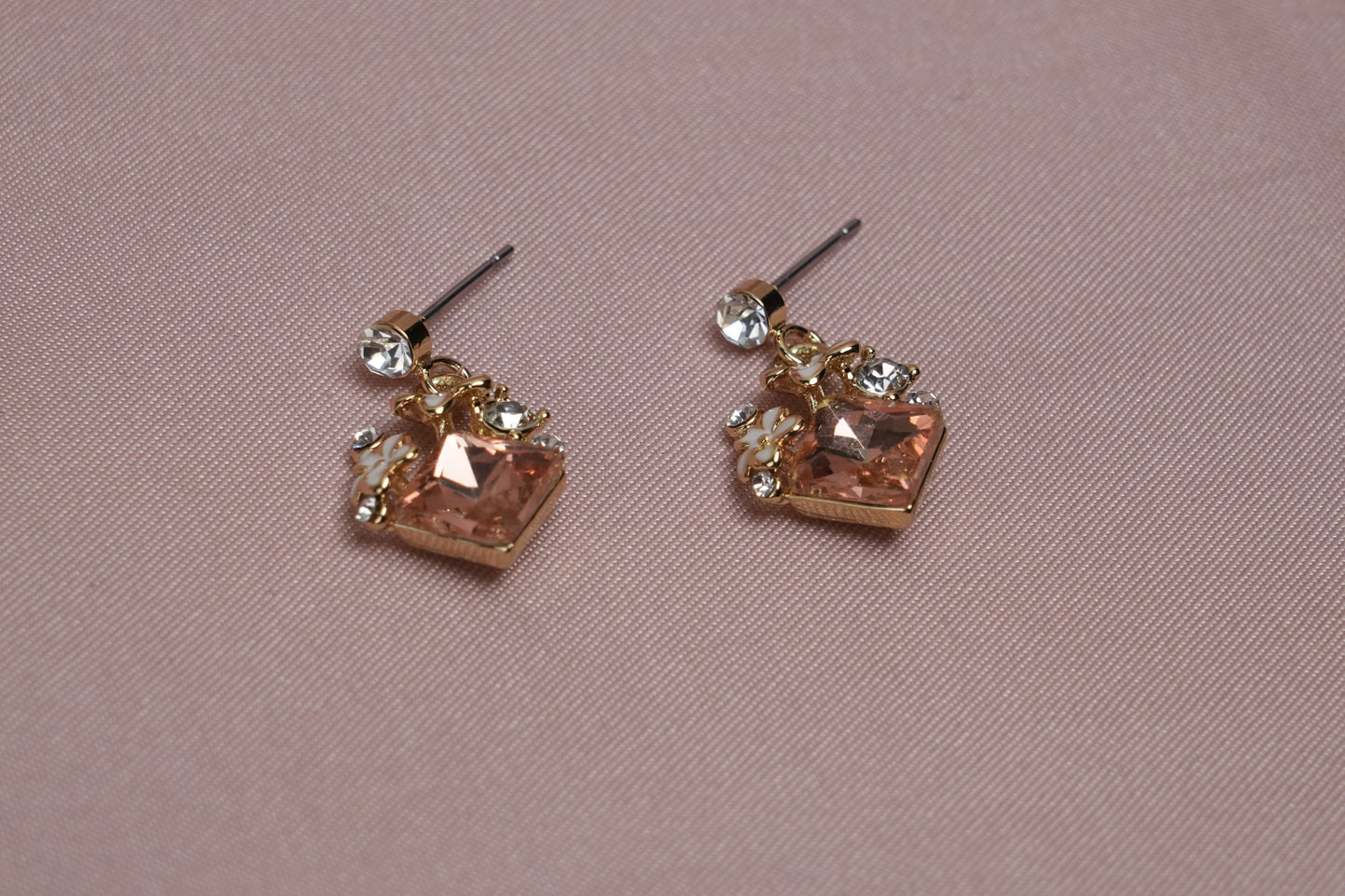 🌸 Rosé Blossom Pendant & Earrings Set