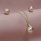 ✨ Classic Pearl Glow Pendant & Earrings Set